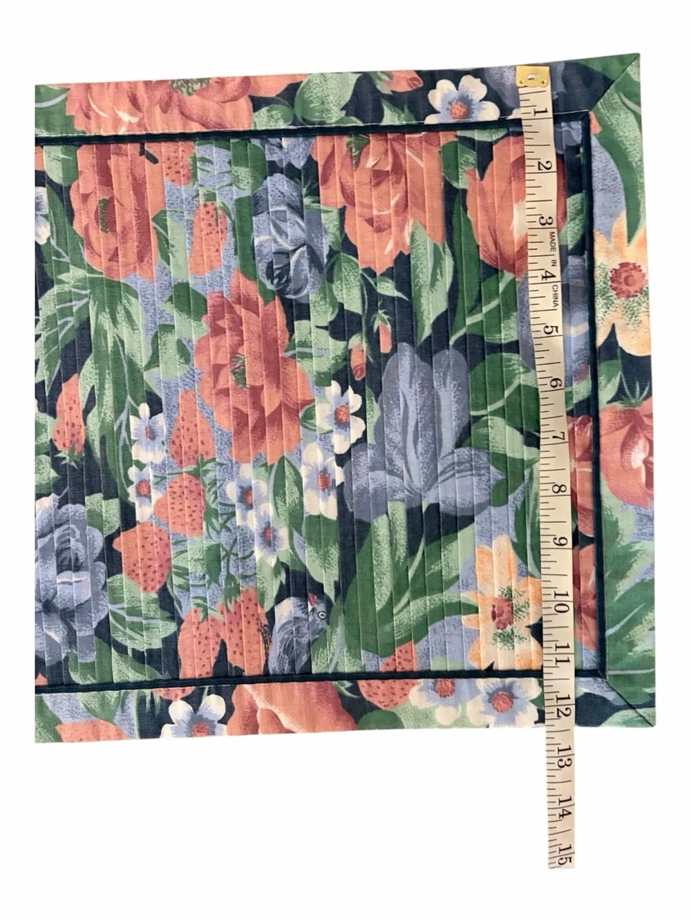 Vintage Floral Placemats - Blue, Rose, Green